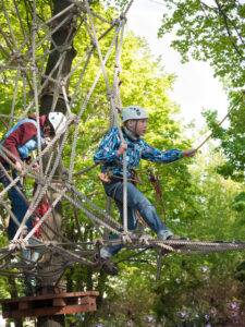 enfant dans les arbres